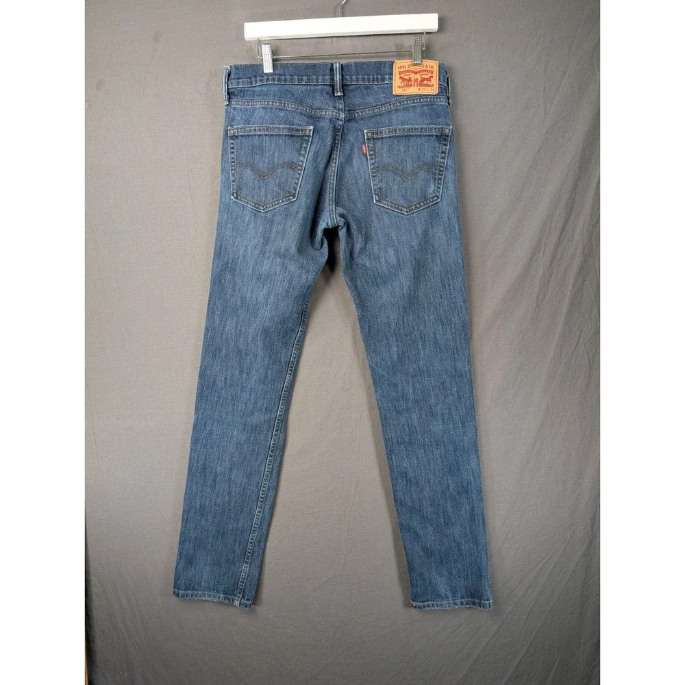 Levis 511 Slim Fit Jeans Mens 32x34 Blue Denim Stretch Casual Pants